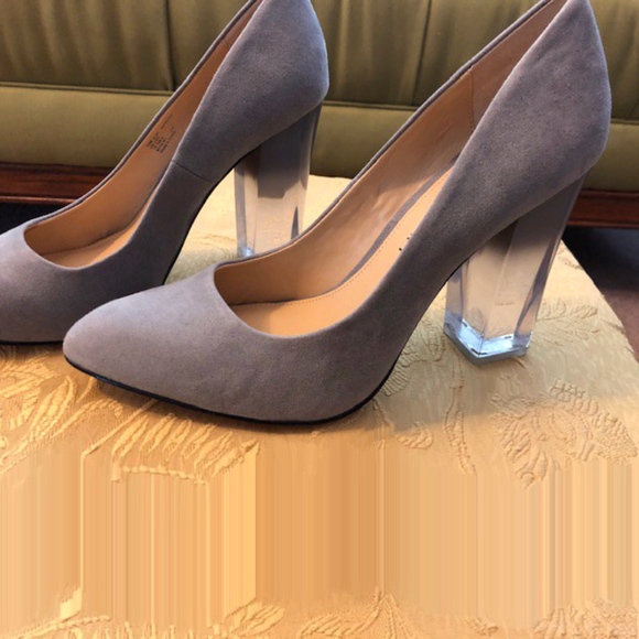 Katy Perry Collections Shoes - Katy Perry Gray Suede Heels NWOT